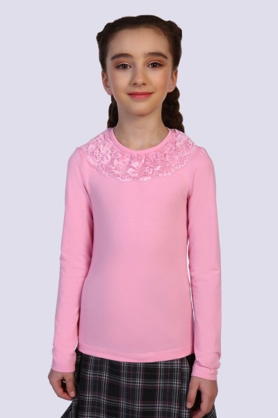 Блузка для девочки Вероника 13141 - светло-розовый (Н)